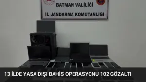 13 İlde Yasa Dışı Bahis Operasyonu 102 Gözaltı
