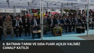 6. Batman Tarım ve Gıda Fuarı Açıldı Valimiz Canalp Katıldı