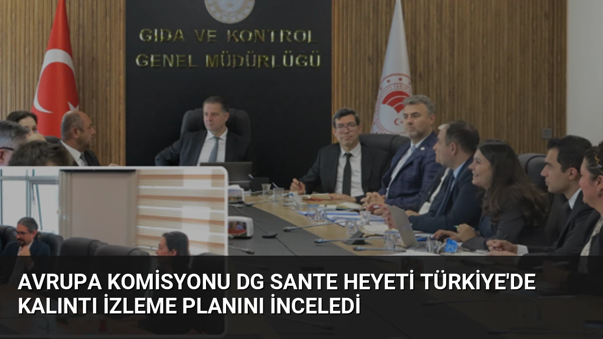 Avrupa Komisyonu DG SANTE Heyeti Türkiye’de Kalıntı İzleme Planını İnceledi