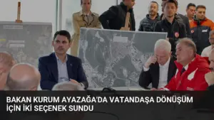 Bakan Kurum Ayazağa’da Vatandaşa Dönüşüm İçin İki Seçenek Sundu