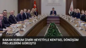 Bakan Kurum İzmir Heyetiyle Kentsel Dönüşüm Projelerini Görüştü