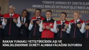 Bakan Yumaklı Yetiştiriciden Aşı ve Kimliklendirme Ücreti Alınmayacağını Duyurdu