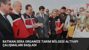 Batman Sera Organize Tarım Bölgesi Altyapı Çalışmaları Başladı