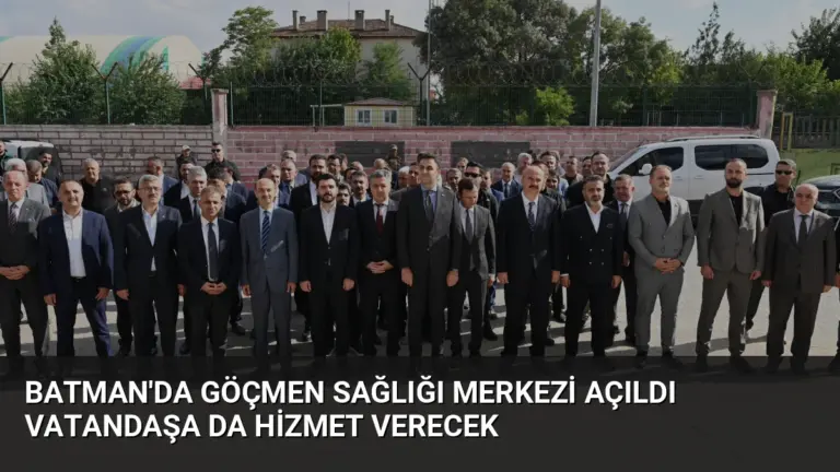 Batman’da Göçmen Sağlığı Merkezi Açıldı Vatandaşa da Hizmet Verecek