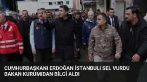 Cumhurbaşkanı Erdoğan İstanbulı Sel Vurdu Bakan Kurumıdan Bilgi Aldı