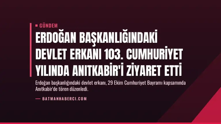 Erdoğan başkanlığındaki devlet erkanı 103. Cumhuriyet yılında Anıtkabir'i ziyaret etti