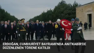 Erdoğan, Cumhuriyet Bayramı'nda Anıtkabir'de Düzenlenen Törene Katıldı