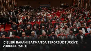 İçişleri Bakanı Batman’da Terörsüz Türkiye Vurgusu Yaptı