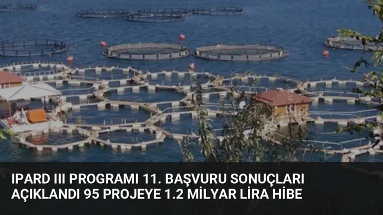 IPARD III Programı 11. Başvuru Sonuçları Açıklandı 95 Projeye 1.2 Milyar Lira Hibe