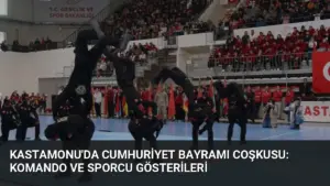 Kastamonu'da Cumhuriyet Bayramı Coşkusu: Komando ve Sporcu Gösterileri