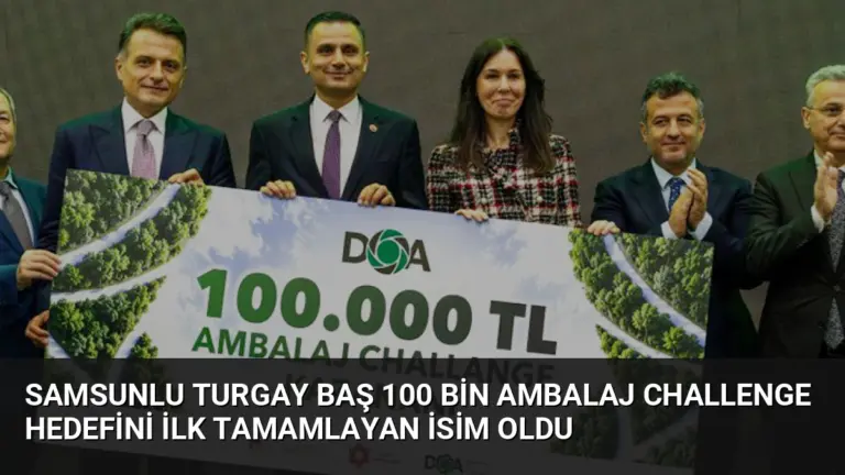 Samsunlu Turgay Baş 100 Bin Ambalaj Challenge Hedefini İlk Tamamlayan İsim Oldu