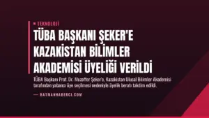 TÜBA Başkanı Şeker’e Kazakistan Bilimler Akademisi Üyeliği Verildi