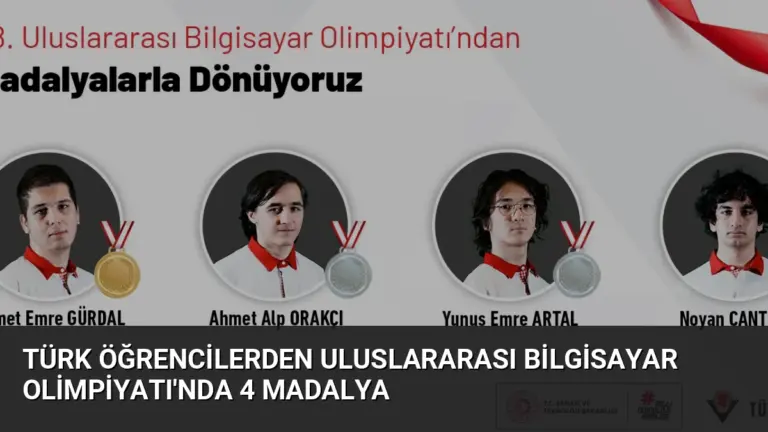 Türk Öğrencilerden Uluslararası Bilgisayar Olimpiyatı’nda 4 Madalya