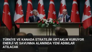 Türkiye ve Kanada Stratejik Ortaklık Kuruyor Enerji ve Savunma Alanında Yeni Adımlar Atılacak
