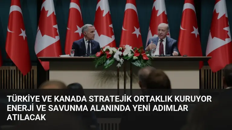 Türkiye ve Kanada Stratejik Ortaklık Kuruyor Enerji ve Savunma Alanında Yeni Adımlar Atılacak